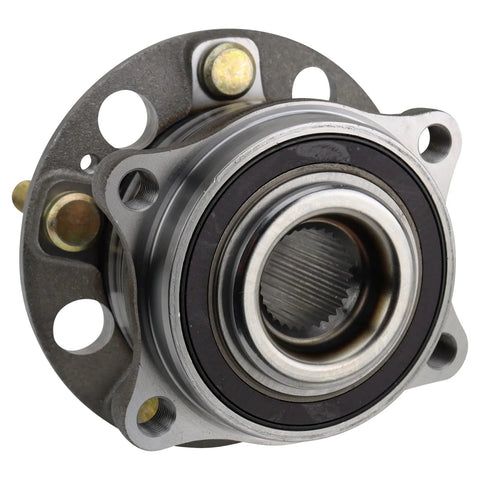 Front view of wheel bearing and hub assembly for 2019 to 2023 Hyundai Santa Fe, 2020 to 2023 Palisade, and other specified AWD models