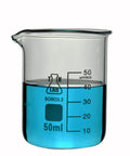 50ml beaker from Heavy Wall Borosilicate Glass Beaker Set Go To Five Piece Lab Gear 50ml 100ml 250ml 500ml 1000ml Low Form Graduated Beakers