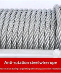Anti-rotation steel wire rope for Heavy Duty 3000 Lbs Electric Winch Hoist For Off Road Recovery And Workshop Use 12V 24V Power.