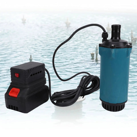 Heavy Duty 21V Cordless Submersible Sump Pump For Basement Floods And Garden Drains Delivers A Freakin Smooth 120L Per Hour Flow Rate With Hassle Free Battery Power And Zero Tangled Cords, featuring pump and battery