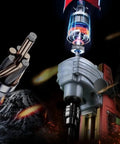 Heavy Duty Electric Mag Drill For Steel Structure With Powerful Magnetic Base Secure Drilling Machine For Industrial Engineering And Home Improvement Projects High Precision Ax13 Core Bit Holder Easy Setup close-up of drill motor and core bit.