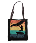 Retro Wing Foil Tote Bag For Wingsurfing Enthusiasts A Colorful Vintage Wingboard Carrier with vibrant graphic design.