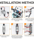 Installation steps for Solar Panel Disconnect Switch 1000V 60A Outdoor PV Breaker IP65 for Home Solar Systems and Battery Storage