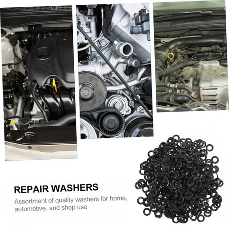 500 Pcs Spring Wave Washer Gasket Set, Assortment Kit For Load Distribution In Tight Spaces, Durable Wave Springs, Steel Construction, Perfect For Mechanical Fixes And Assembly Projects, black steel washers for engine repair