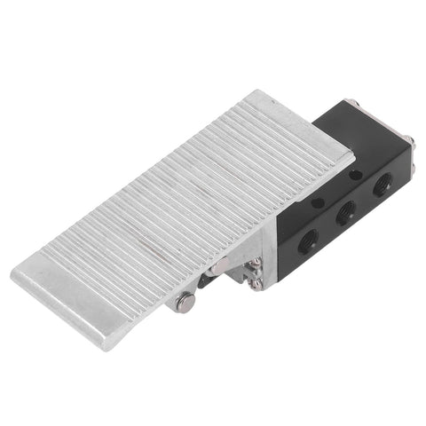 G1/4In Easy Install Pneumatic Foot Pedal Valve 5 Way 2 Position Aluminum Alloy Air Pressure Control Valve for Universal Pipette Tips