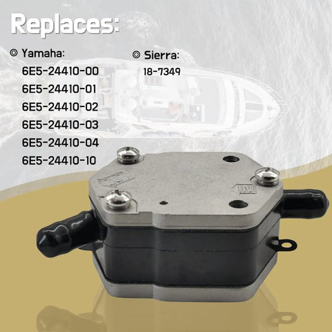 Two Pack Fuel Pumps For Yamaha Outboard 2 Stroke 115 130 140 150 175 200 225 250 300 HP Replaces 6E5-24410-02 18-7349 on boat