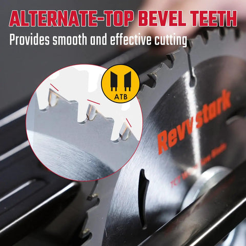 Heavy Duty 6 1/2 Inch Circular Saw Blade With 5/8 Inch Arbor And 24 Or 60 Tooth Tungsten Carbide Tips That Kick Serious Butt On Lumber And Crisp Trim Work Daily showing alternate-top bevel teeth for precise cuts.