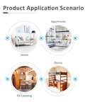 Product Application Scenario for Portable Washing Machine 21 Lb Compact Twin Tub Washer And Spin Dryer Combo For Apartment Dorm Rv Laundry.