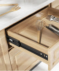 Heavy Duty Ball Bearing Drawer Slides For Cabinets And Furniture, Smooth Quiet Glide, Built To Last, Fits Panel Style Or Solid Wood Cabinets, Perfect For Wardrobes, dressers, nightstands, and tatami drawers; black metal slide on wooden drawer