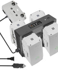 Air 2S Mavic Air 2 Battery Charger Hub 5 In 1 Rapid Parallel Charger With Wall And Car Adapters charging multiple batteries
