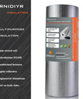 Double Sided Aluminum Foil Insulation Roll With 3mm Foam Core for Top Notch Heat Reflection, thermal barrier, 16 inch x 10 foot