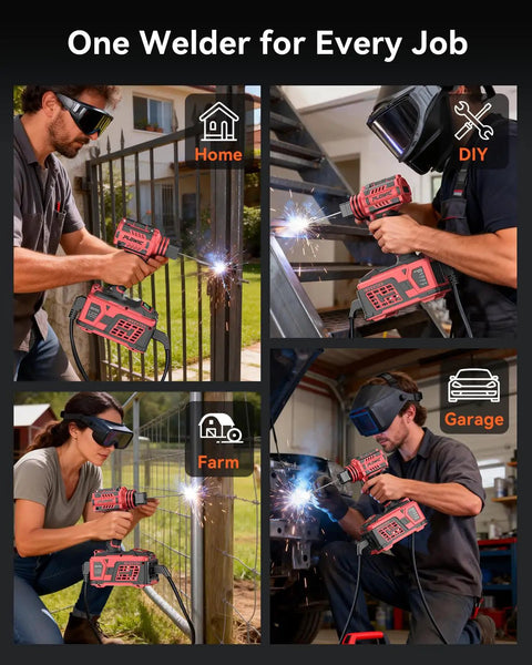 Badass Lightweight 110V Handheld Arc Welder Delivers Knockout 200A IGBT Power With An Easy LCD Screen and Three Killer Modes for smooth welding at home, farm, garage, and DIY tasks.