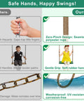 Heavy Duty Swing Seat With Adjustable Rope For Tree Swing, 300 Lb Capacity, Non Slip Plastic Swing Chair comparison chart