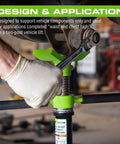 Heavy Duty 1500 Lb Underhoist Support Stand With 36 To 57 Inches Adjustable Height Self Locking Acme Screw Stabilizes Vehicle Components During Repairs And Maintenance