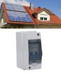 Heavy Duty DC Disconnect Switch 1000V 40A For PV Solar Panels in weatherproof box, mounted near solar panels on roof.