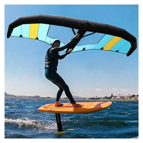 Inflatable Wing Foil For Wing Foil Kitesurfing Handheld Inflatable Surf Wing Kitesurfing Inflatable Foil Kite Wind Wings For Adult Beginners Water Sports Durable Waterproof Wear Resistant Easy Inflate Design