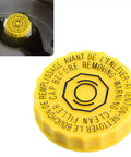 Brake Fluid Cap Master Cylinder Filler Cap Replacement OEM 4683656AB Yellow Reservoir Cap For Jeep Wrangler 2001 To 2017 And Dodge Ram 1500 2500 3500 With Snug Seal No Spill Easy Fit Durable Auto Part