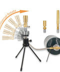 Go-To Universal Propane Bunsen Burner For Lab Jewelry Glass Blowing And Welding With Fixed Angle Head, Three Flame Styles shown