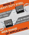 Bulletproof Spring Latch Lock For Utility Truck Trailers Weld On Heavy Duty Steel Assembly Universal Fit with a heavy duty steel design.