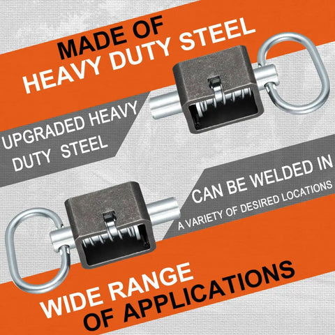 Bulletproof Spring Latch Lock For Utility Truck Trailers Weld On Heavy Duty Steel Assembly Universal Fit with a heavy duty steel design.