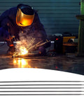 Nickel 99 Welding Rods For Gray Cast Iron And Steel Repair, One Eighth Inch Electrodes, 5 Pack, Easy Workability For Filling Cracks And Building Strong Joints, Ideal For DIY Projects And Pros, welding rods in use