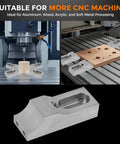 Compact Low Profile CNC Side Clamp Vise Made From Hardened S136H Mold Steel viewed from below, showcasing precision design and clamping support.