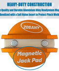 Universal Magnetic Jack Pad Set For Cars, 2 Pack Pinch Weld Jack Adapters with anodized aluminum and magnets