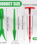 Mini Seed Spreader Set For Tiny Seeds And Seedlings, Handheld Sower With Dibber And Widger, size details of garden tools