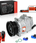 Badass AC Compressor With Clutch Built Tough For Quick VW Jetta And Beetle Cooling Fits 2005-2014 Models, PXE16 type.