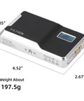 Retro 08X On Camera RGB LED Light With 6000mAh Battery, dimensions and weight specifications in inches and grams