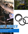 Heavy Duty One Way Clutch Bearing Kit With Seal Assembly And Needle Roller Bearings For Can Am Maverick X3 17 22 Turbo R XDS XRS XMR XRC Replacement Easy Install shown with washers and part numbers.