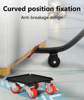 Heavy Duty Furniture Dolly with 5 rotating rubber wheels and carbon steel frame for moving large furniture and appliances, 3500 lbs capacity