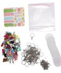 Super Hype DIY Acrylic Keychain Blank Kit Includes Sixty Clear Blanks Plus Rings Tassels Bags And Paper Cards For Painting Projects That Turn Awesome Custom Designs Great Value Set For Beginners Making Personalized Things That Look Totally Cool. assorted acrylic blanks with tassels, rings, and bags