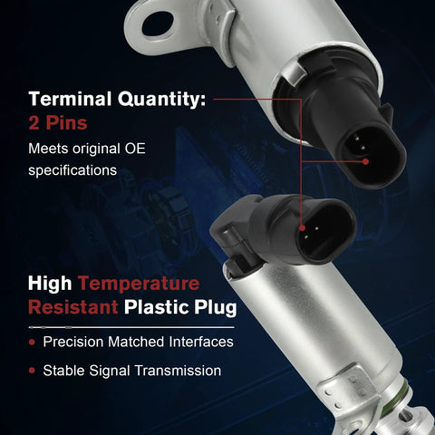 Engine Variable Valve Timing VVT Solenoid Oil Control Valve Replacement, 2 Pack, Ready To Go, Hyundai Kia 2.0L Engines
