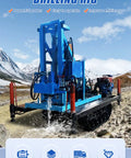 Heavy Duty Water Well Drill Rig Featuring Lightweight Hydraulic Portable Drilling Machine With No Sweat Setup For Residential Yard Wells and Deep Soil Piling Projects in action.