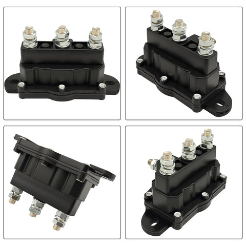 Beefed Up Starter Solenoid 12V 6 Terminal Relay Switch For Winch Motor Snow Plow Spreader Windlass And Hydraulic Pump Motors