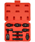 Heavy Duty Flywheel Puller Set For ATVs And Motorcycles, 10 Piece Tool Kit in red case with metric sizes
