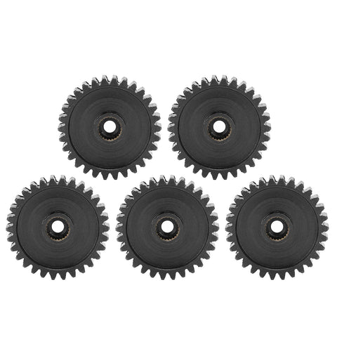 Five Pack Steel Servo Spur Gear Set With 24 Tooth Internal Spline And 0.8 Modulus For Precision Drive Systems Built Tough For Smooth Torque Compatible With 0.8 Modulus Gear Assemblies 30 Teeth Each