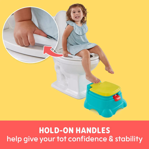Ready Set Potty 3 In 1 Toilet Seat And Step Stool Combo Built Tough For Kids 1 To 3 Years Features Super Cool Flush Sounds Hassle Free Cleaning Portable Travel Gear That Makes Bathroom Training An Absolute Breeze