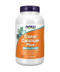 Bottle of Coral Calcium Plus For Strong Bones And Healthy pH Balance, Natural Trace Minerals Packed, 250 Veg Capsules
