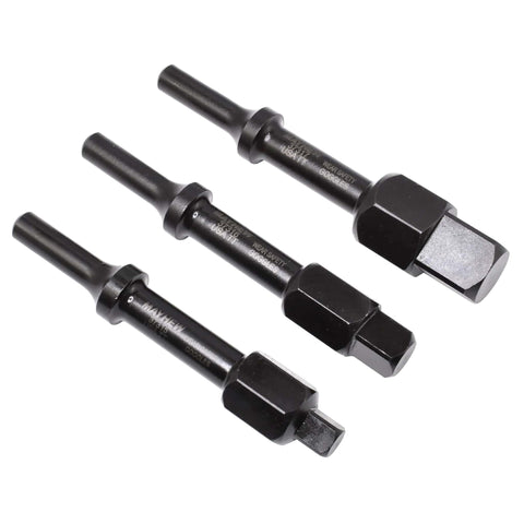 Mayhew Tools 32058 pneumatic bolt breaker set, 3-piece, black metal bits