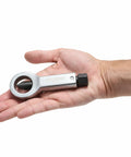 Heavy Duty Nut Splitter Tool For Removing Rusty, Broken Or Damaged Nuts Without Damaging Bolt Threads, held in hand, compact size