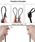Close-up of a flexible Cat8 Ethernet Cable Three Foot Five Pack Multi Color Flat RJ45 Patch Cables For LAN And Internet 40Gbps 2000MHz.