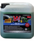 Touchless Heavy Equipment Cleaner One Step Detergent Soap Concentrate Foam For Construction Gear And Work Trucks No Brushing Commercial Grade Auto Foam Cleaner Dilutable Easy Rinse One Gallon container with tractor and bulldozer images on label.