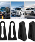 Premium Pack Of Four Durable Rubber Car Door Lock Sound Deadeners For Quiet Slam Free Closing High Grip Auto Noise Absorbing Buffer Pads.