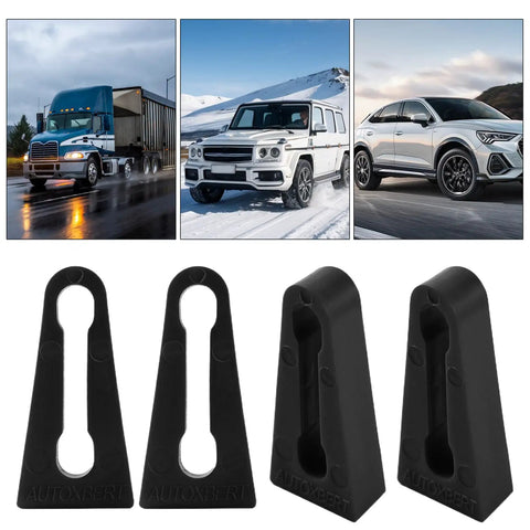 Premium Pack Of Four Durable Rubber Car Door Lock Sound Deadeners For Quiet Slam Free Closing High Grip Auto Noise Absorbing Buffer Pads.