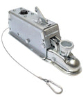 Dexter zinc-plated model 60 drum brake actuator; bolt-on, 7,000 lbs capacity, steel construction with safety cable