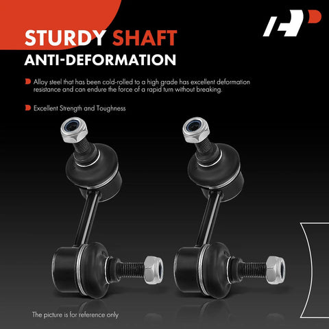 2 Pcs Rear Sway Bar Links Stabilizer Bar Links for Jeep Compass Patriot Chrysler 200 Avenger Caliber Outlander Heavy Duty
