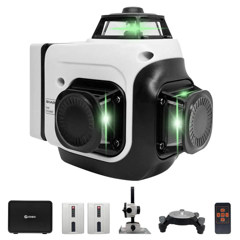 Green Laser Level With Self Leveling One Horizontal 360 Degree Plane And Two Vertical 360 Degree Planes Pro Grade High Brightness