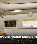 Beige Driver Side Sun Visor Replacement For 2004 2005 2006 2007 Toyota Highlander Left Hand Fits 74320-48260-A0 With Built-In Mirror
